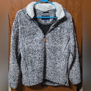 The Southern Shirt Company Gray and White Sherpa Hoodie